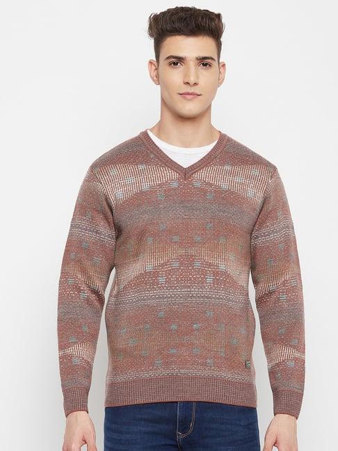 duke rust self design sweater