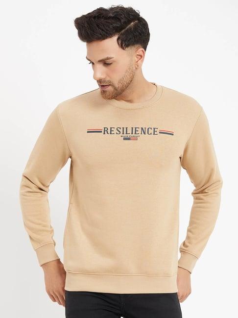 duke sand regular fit printed sweatshirt