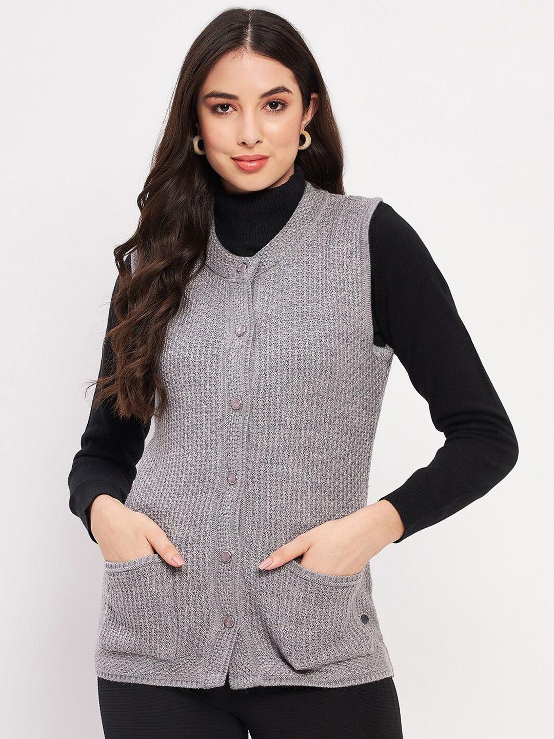 duke self design cable knit acrylic cardigan