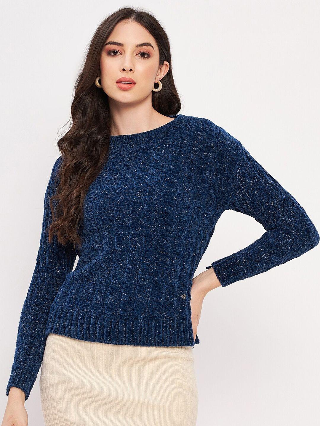 duke self design cable knit acrylic pullover