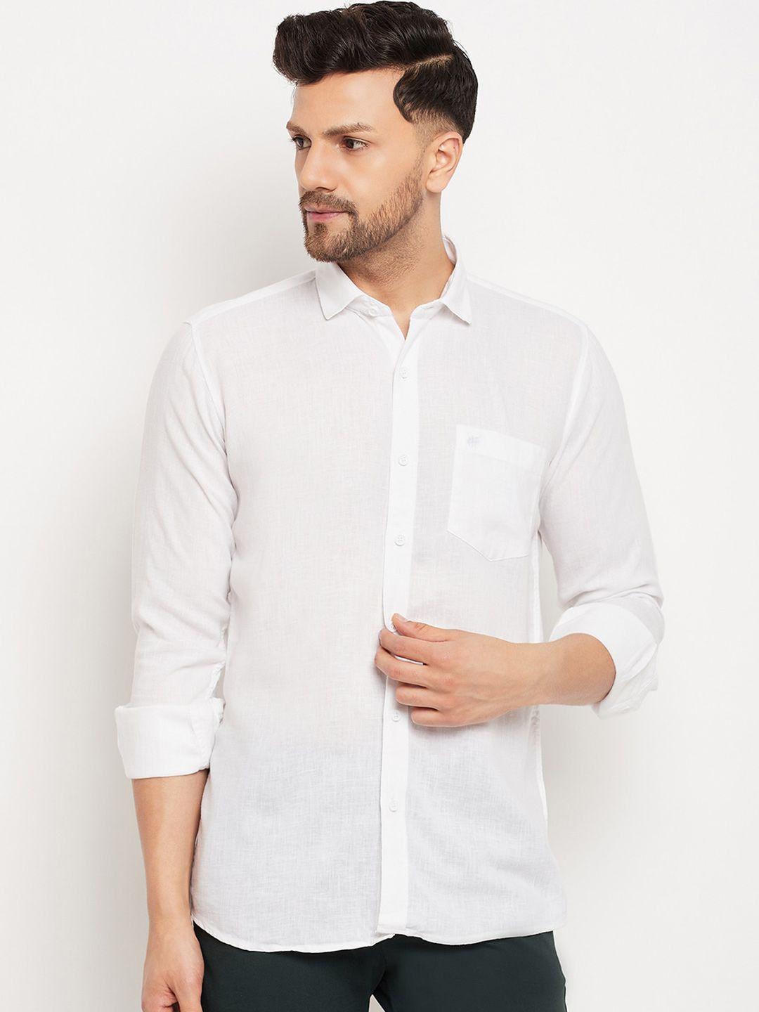 duke slim fit opaque cotton casual shirt