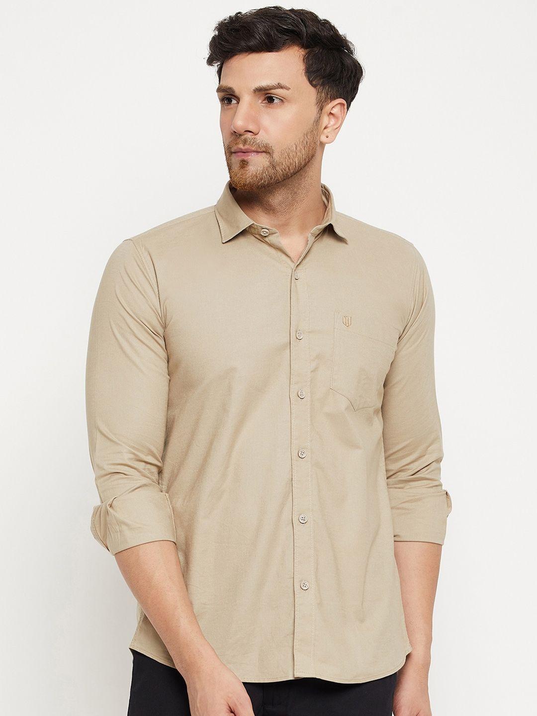 duke spread collar slim fit cotton shirt