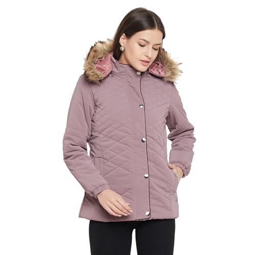 duke stardust women full sleeve jacket (sdz4008_mauve_m)