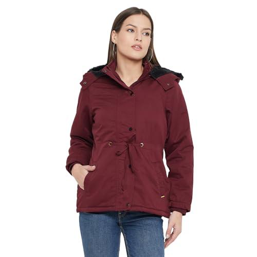 duke stardust women full sleeve jacket (sdz4095_maroon_xxl)