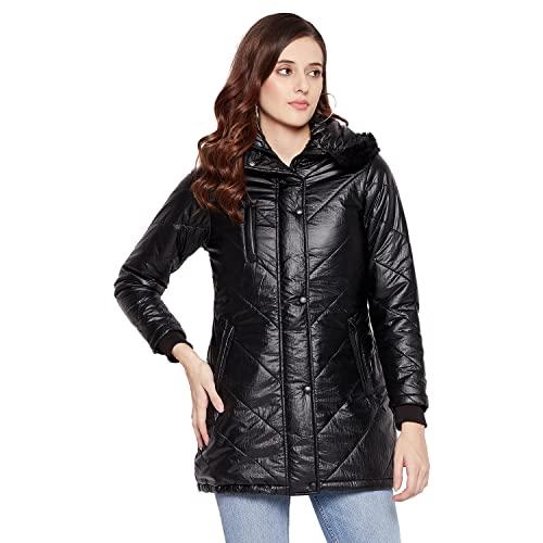 duke stardust women full sleeve jacket (sdz6744_black_l)