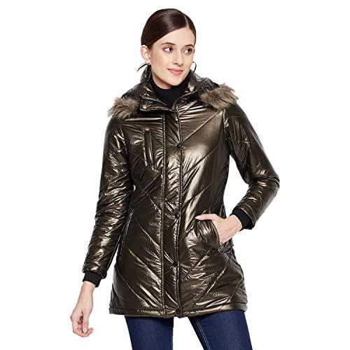 duke stardust women full sleeve jacket (sdz6744_brown_xl)