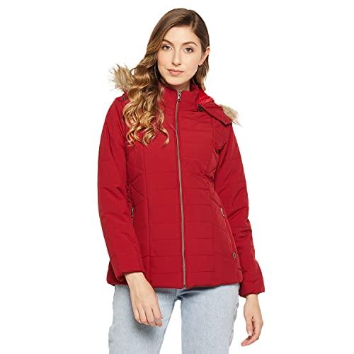 duke stardust women hooded jacket (sdz1901_red_m)