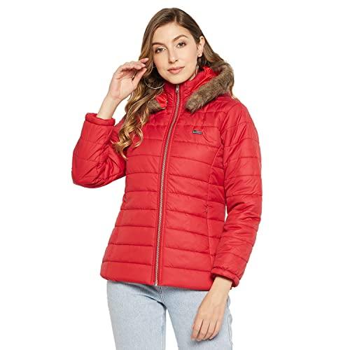 duke stardust women hooded jacket (sdz1930_red_l)