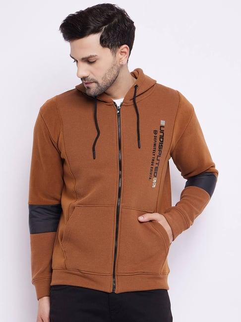 duke tan regular fit hooded sweatshirt