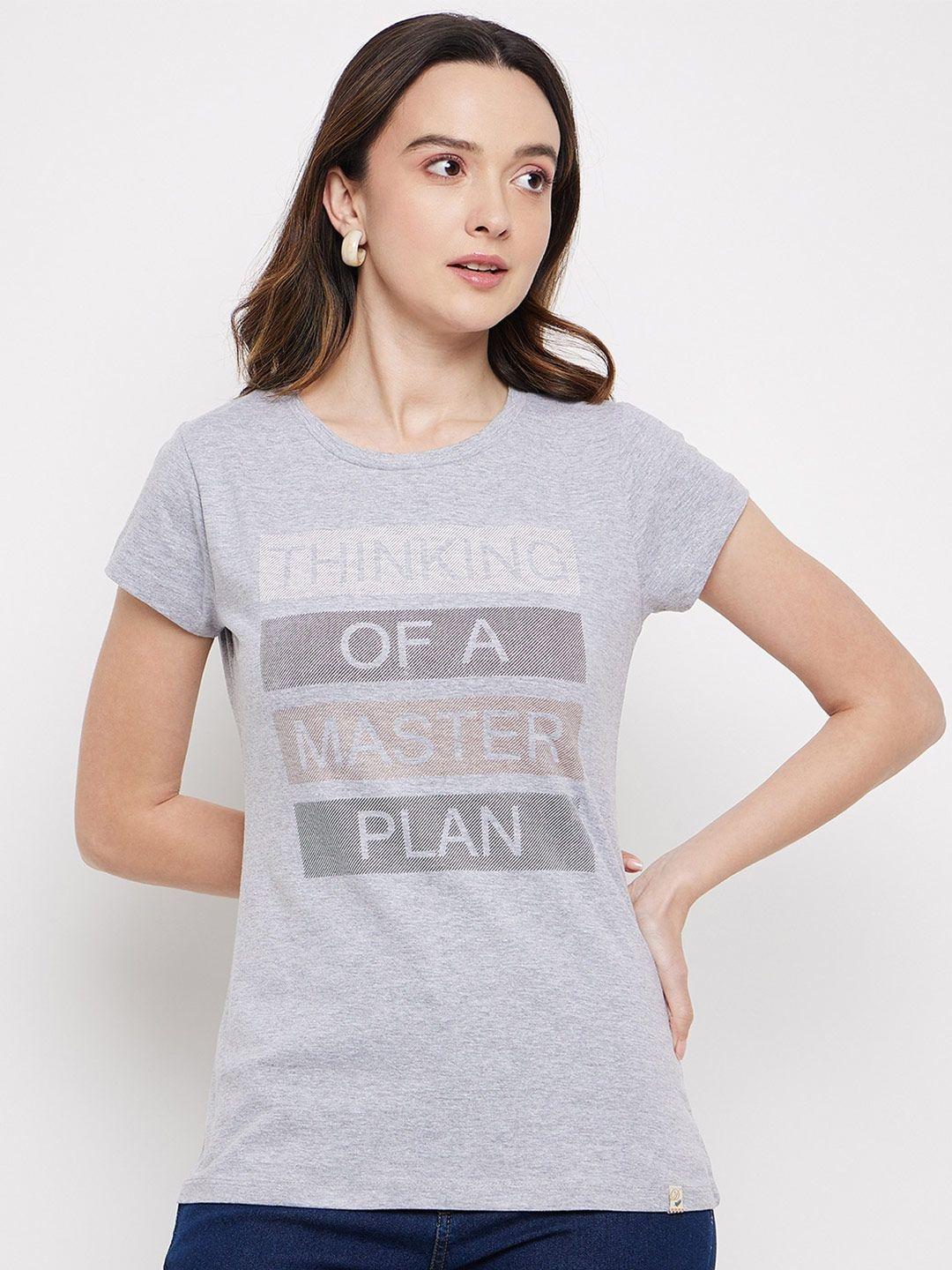 duke typography printed cotton t-shirt