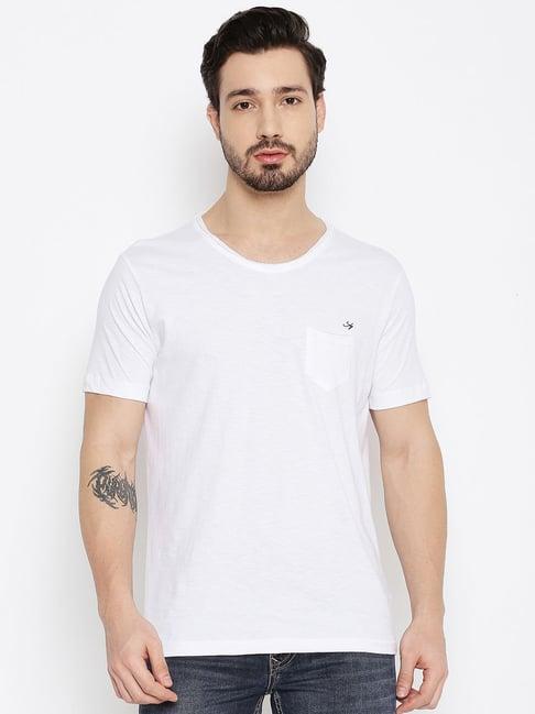 duke white slim fit t-shirt
