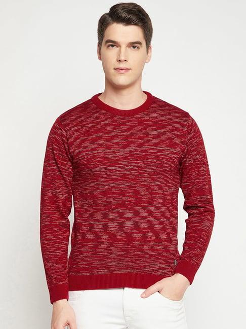 duke wine self design sweater