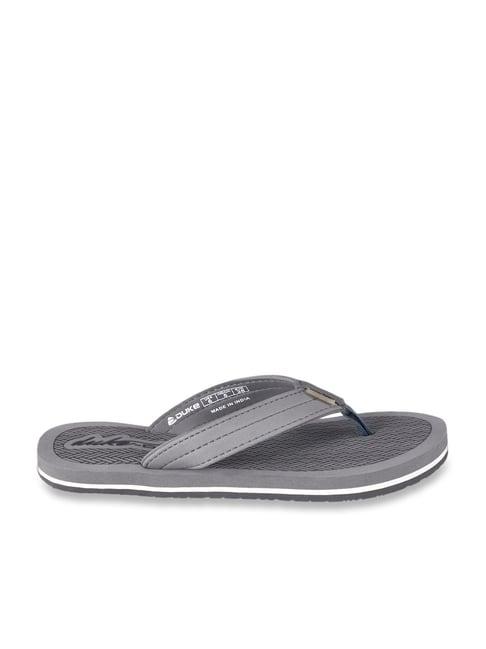 duke women's grey flip flops