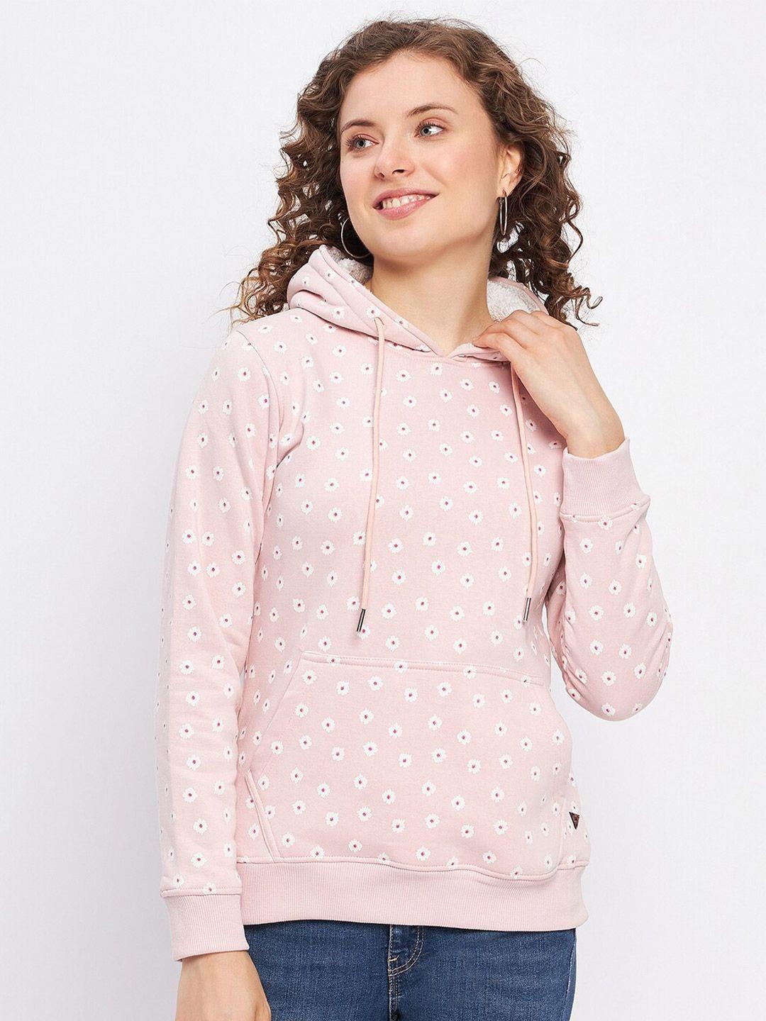 duke women pink printed hooded sweatshirt