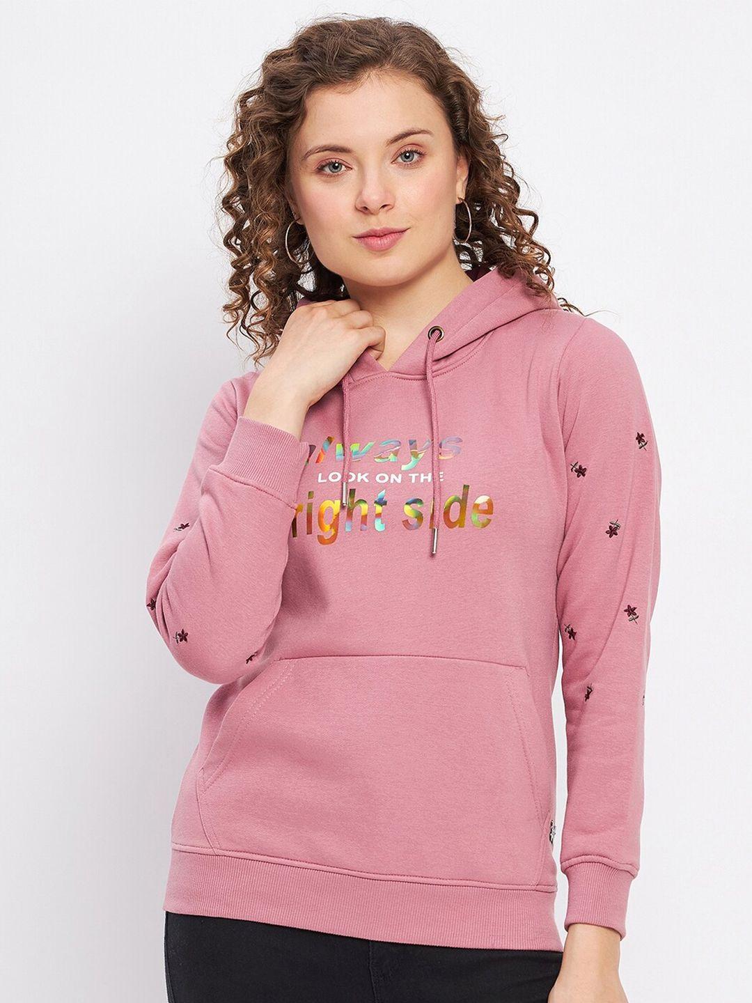 duke women pink printed hooded sweatshirt