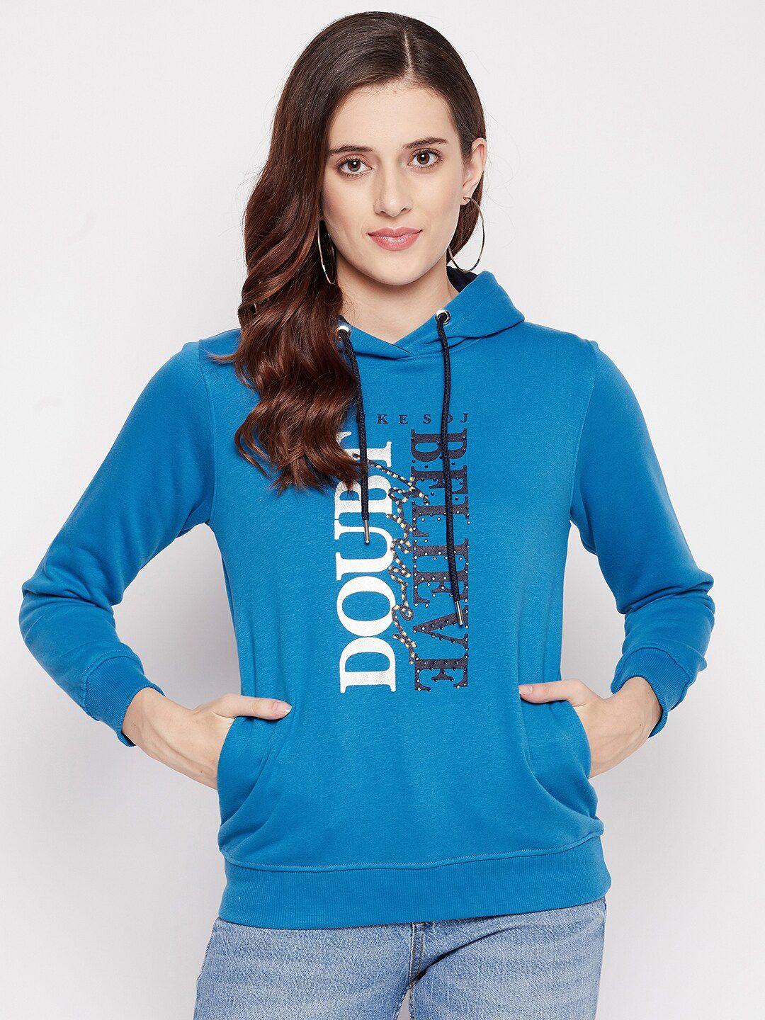 duke women printed hooded sweatshirt