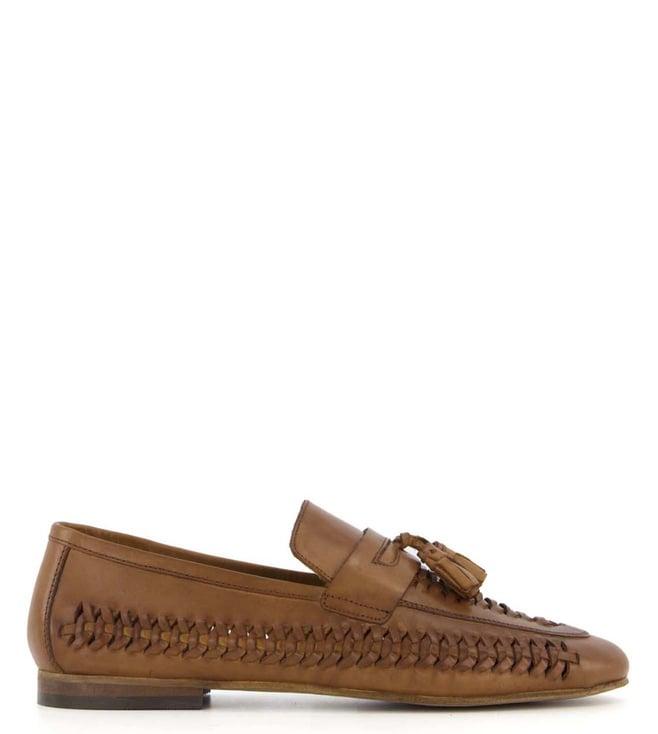 dune london men's badgers tan moccasins