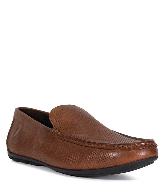 dune london men's banja tan loafers