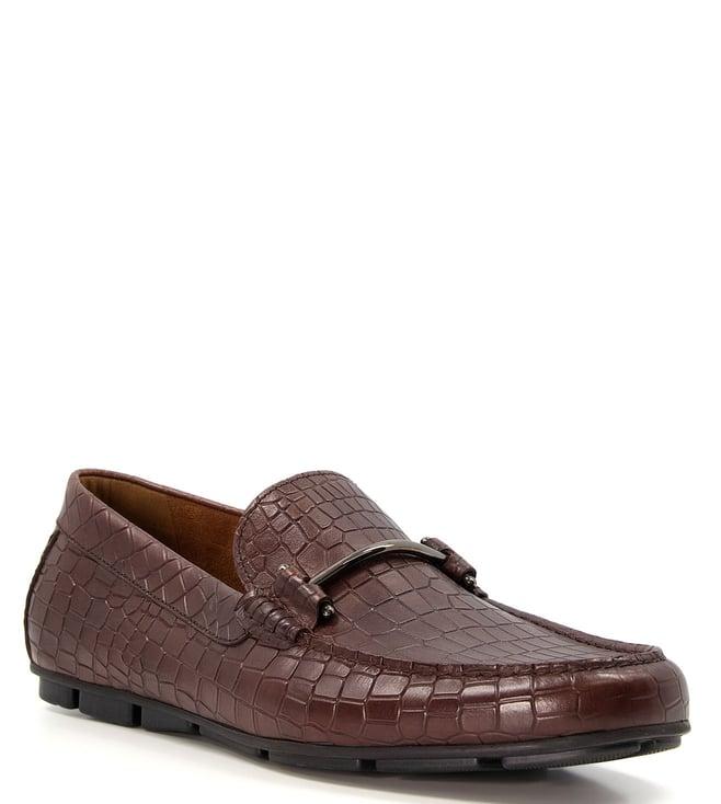 dune london men's beyond di loafers (animal attack) brown loafers (animal attack)