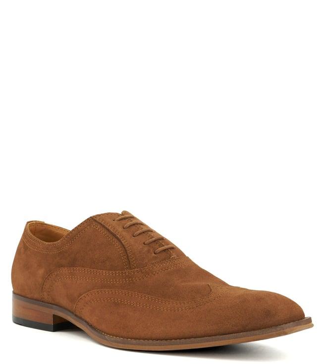 dune london men's somerfield brown oxford shoes