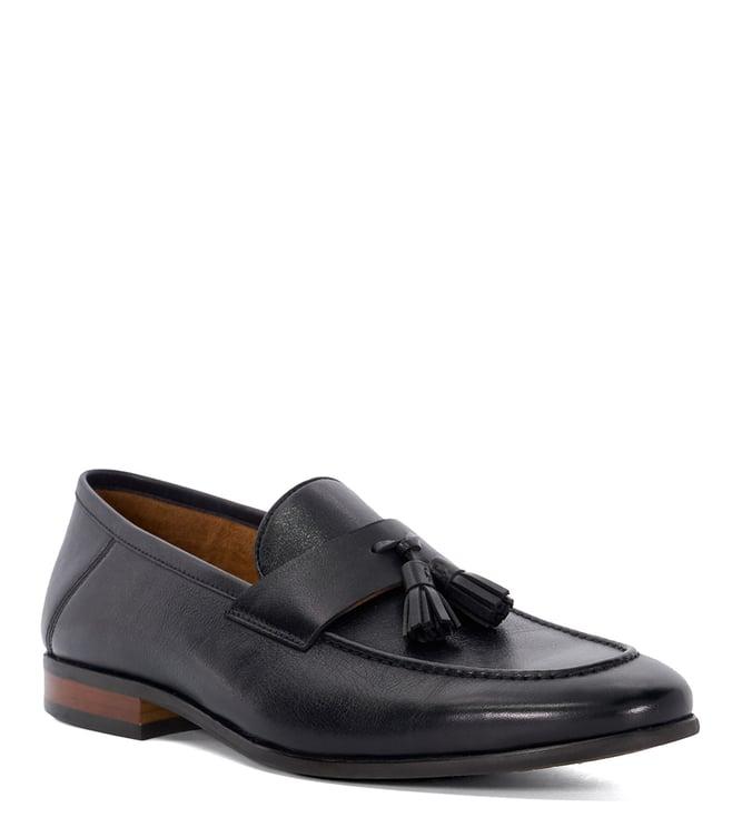 dune london men's supremecies black moccasins