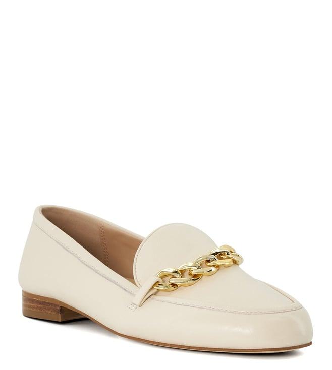 dune london women's gaiia beige loafers