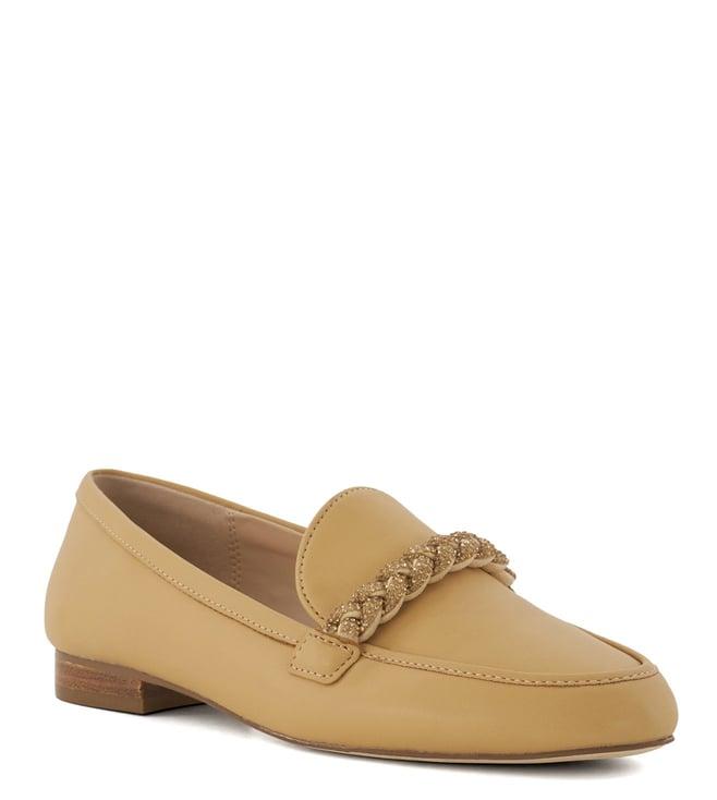 dune london women's giulietta camel loafers