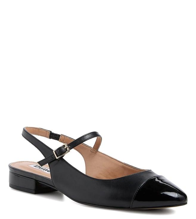 dune london women's hayes black sling back sandals