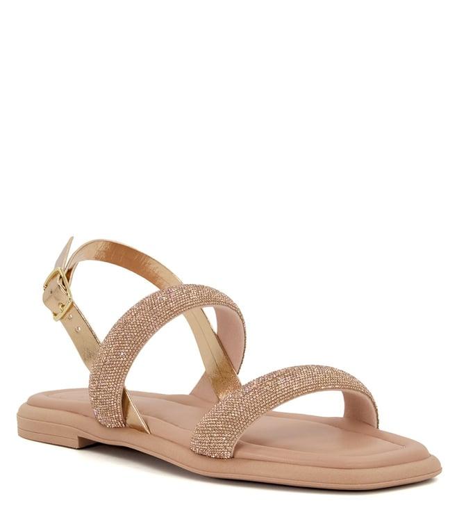 dune london women's lucette embellished s blush back strap sandals