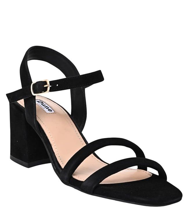 dune london women's marisia black ankle strap sandals