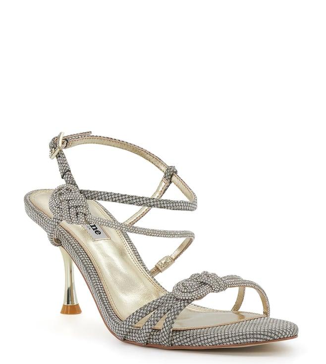 dune london women's maritza pewter back strap stilettos