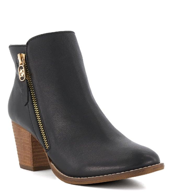 dune london women's paicey black ankle height boots