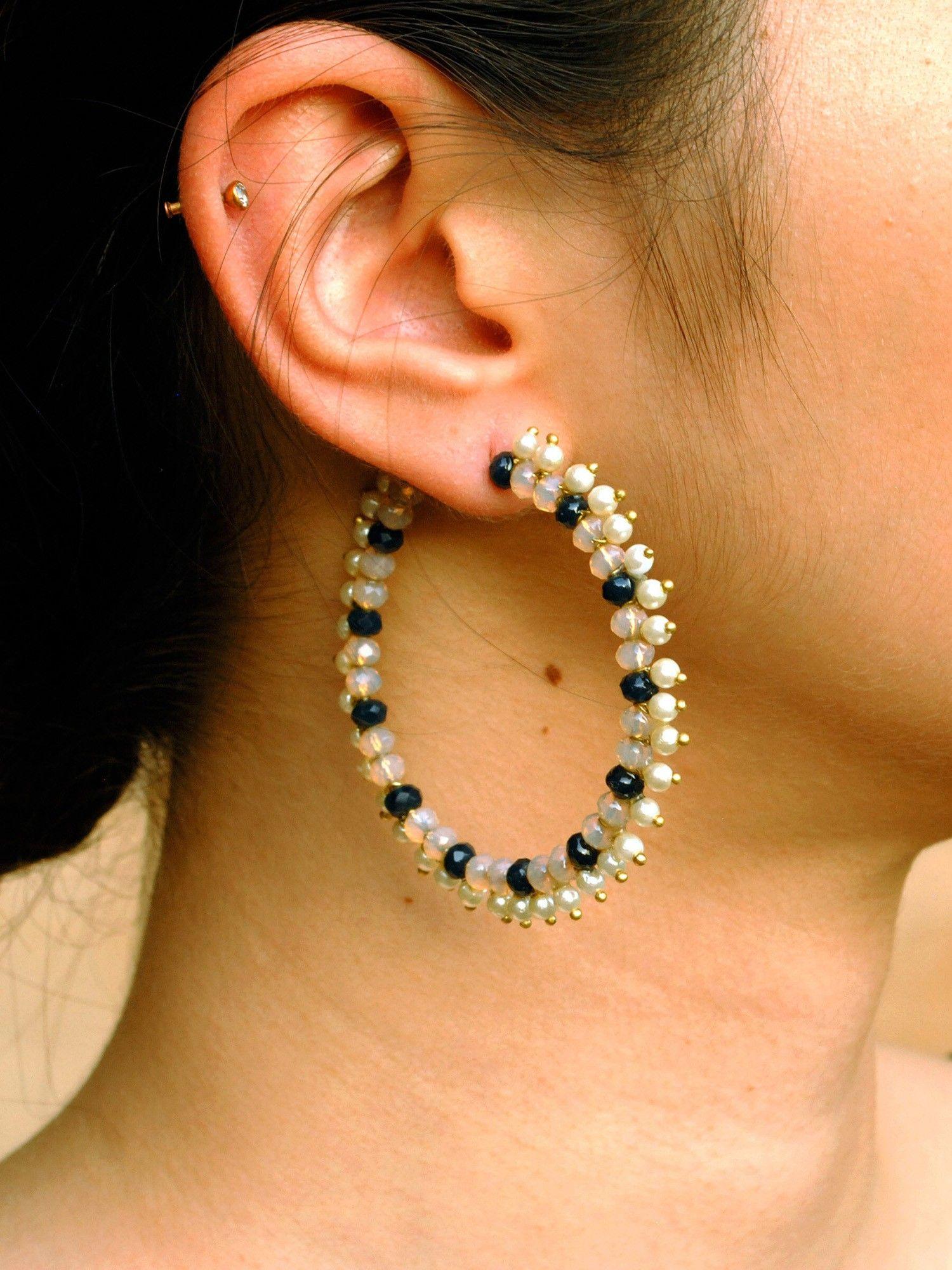 duotone hoops earrings