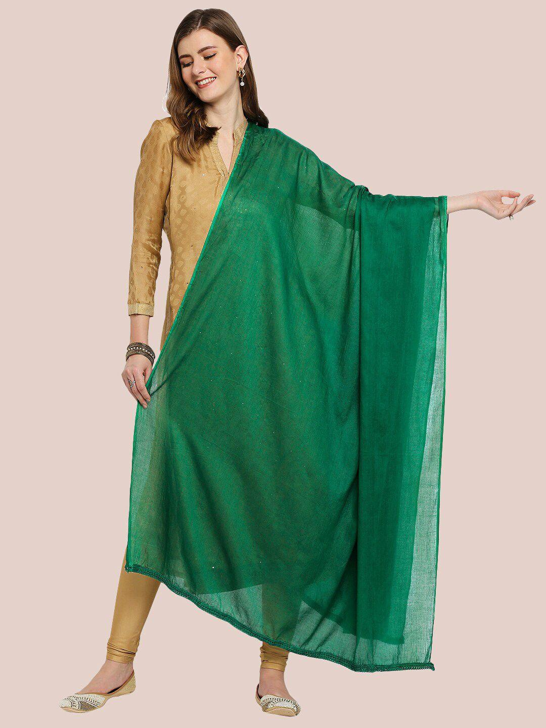 dupatta bazaar women green cotton dupatta