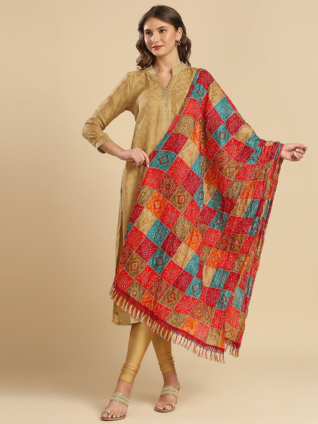 dupatta bazaar bandhani printed dupatta