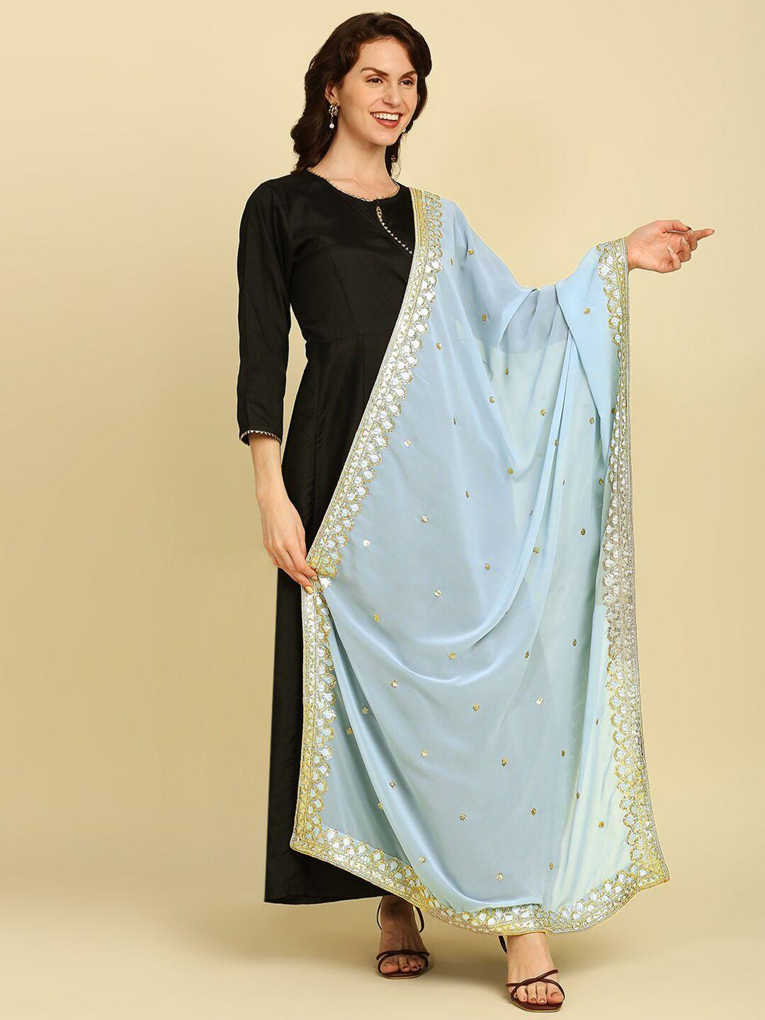 dupatta bazaar ethnic motifs embroidered dupatta with zardozi