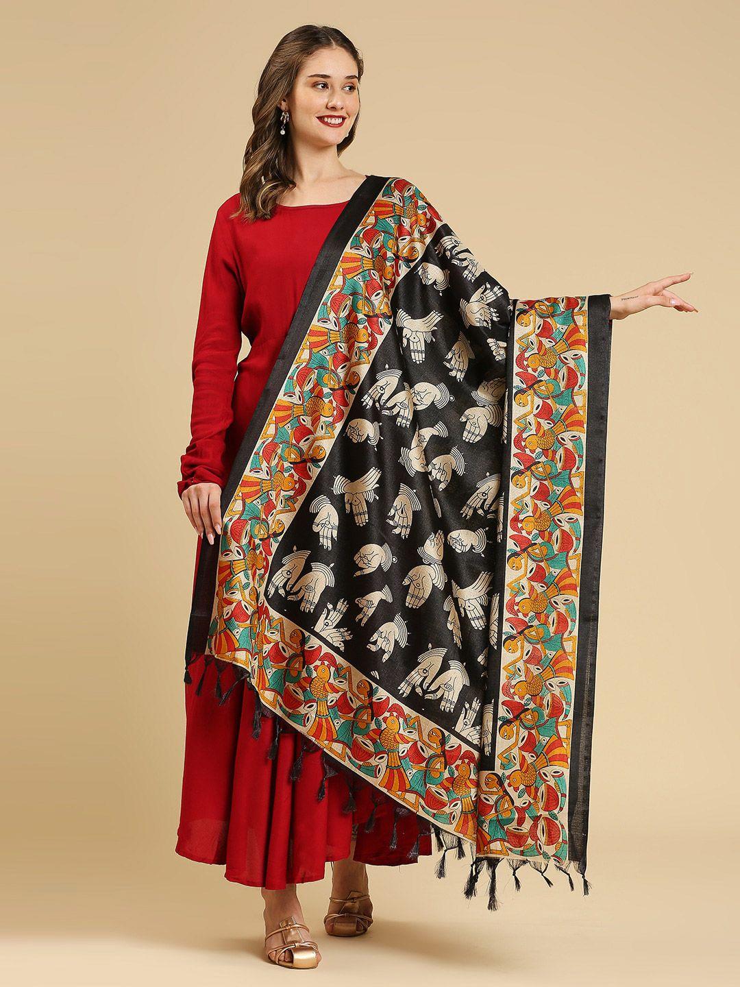dupatta bazaar ethnic motifs printed art silk dupatta