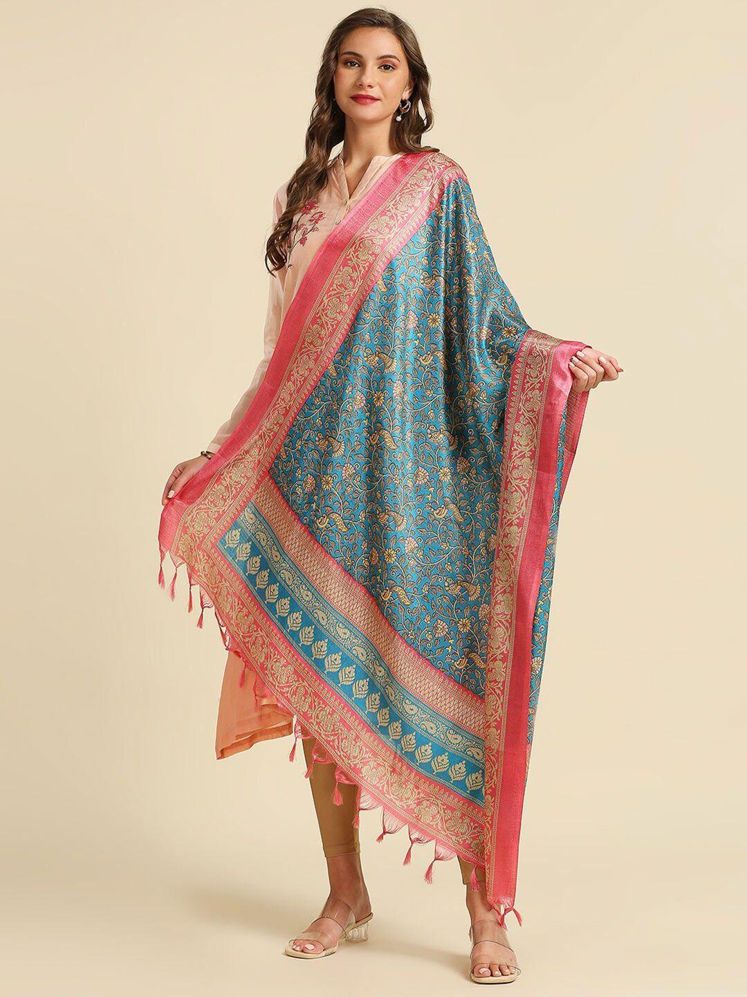 dupatta bazaar floral printed tasselled dupatta