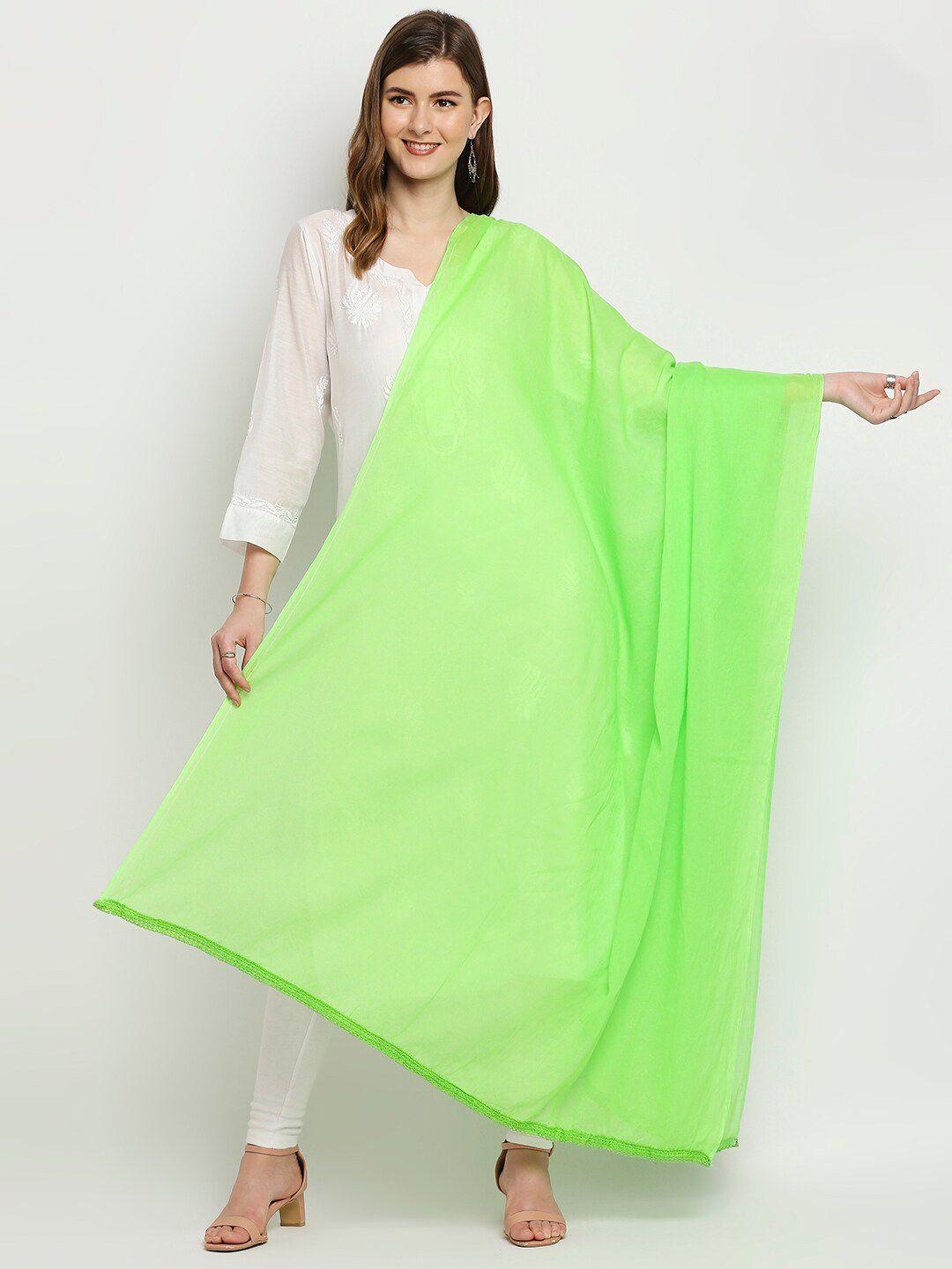 dupatta bazaar green pure cotton dupatta