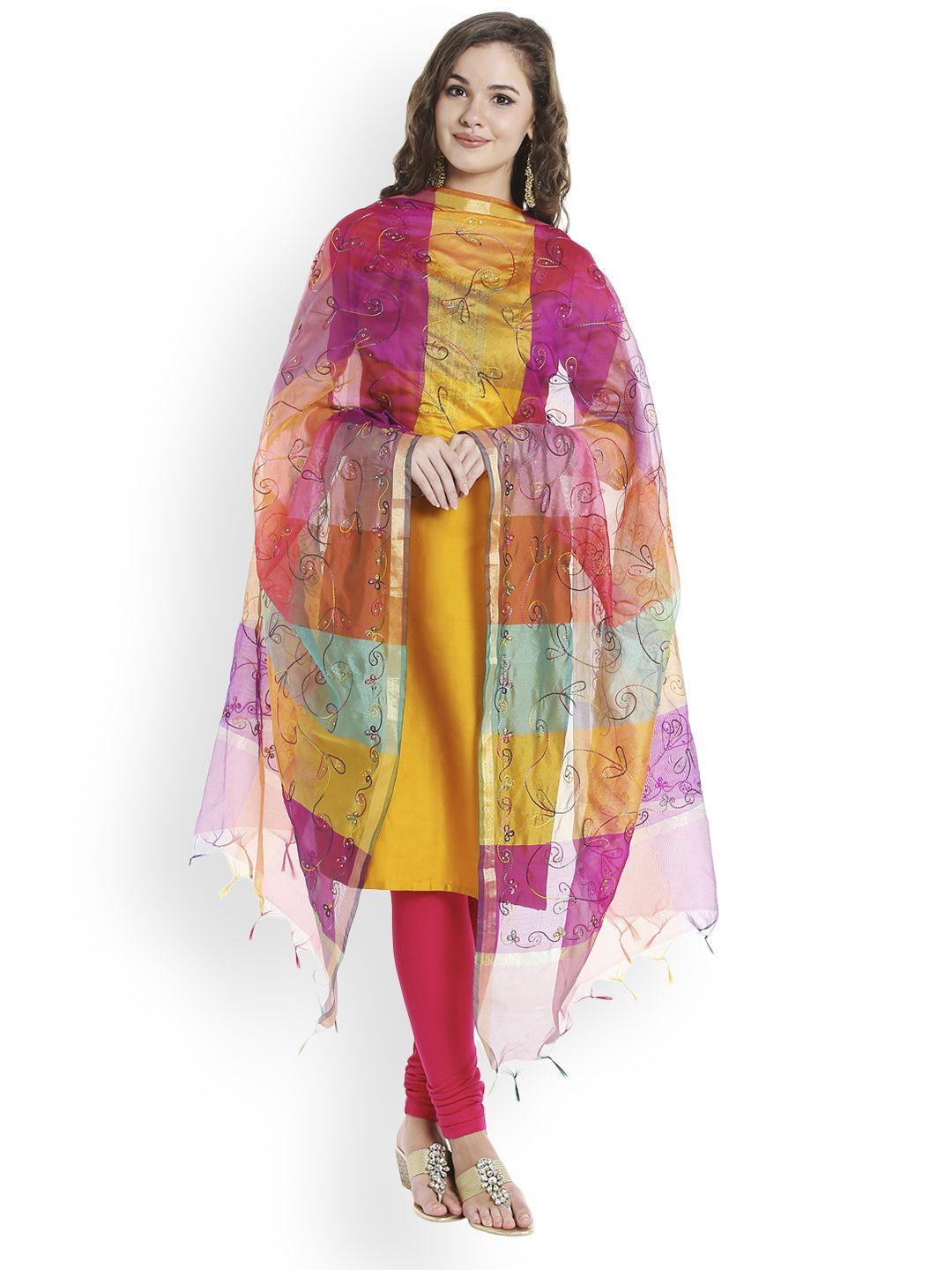 dupatta bazaar multicoloured striped dupatta