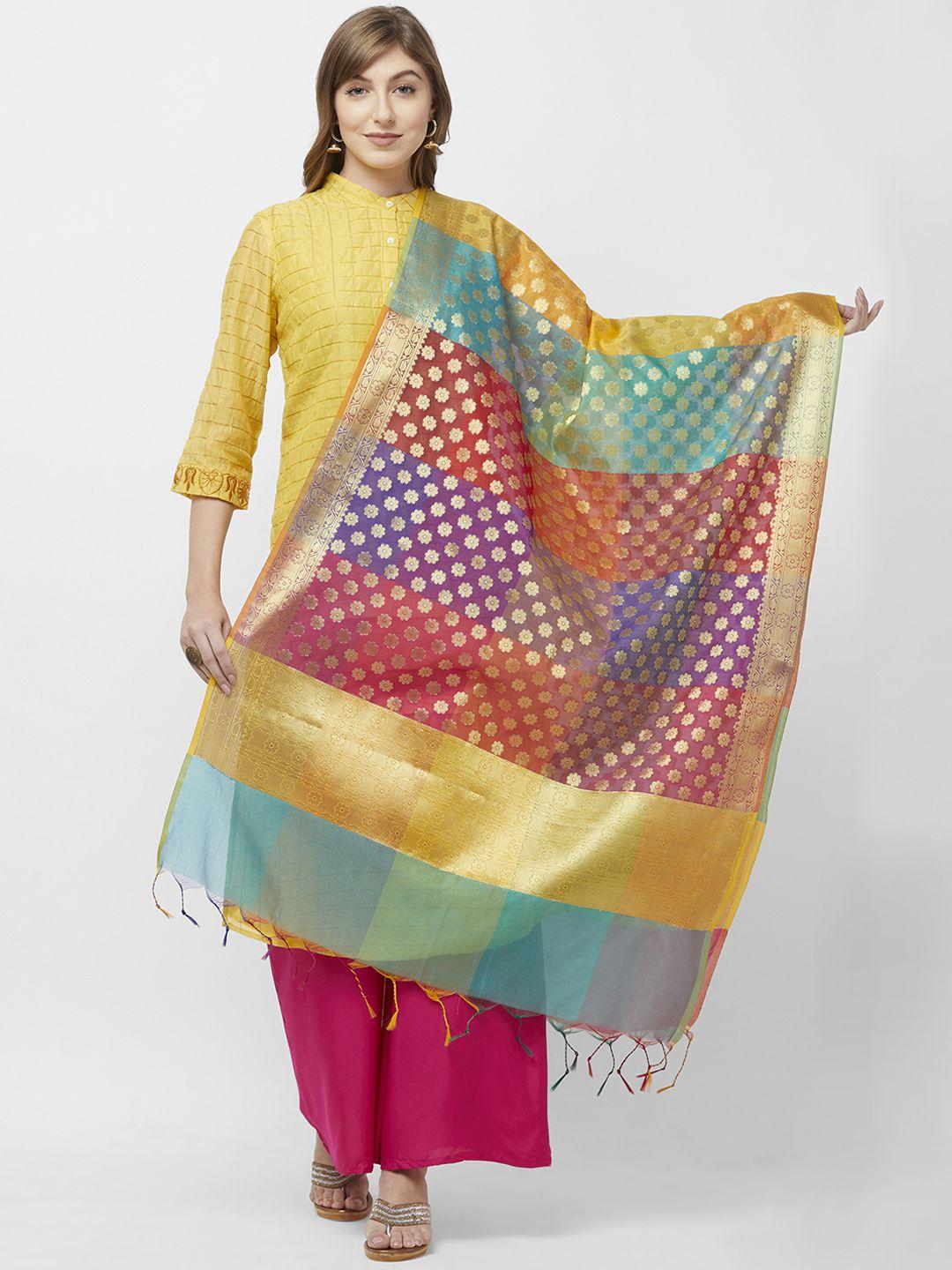 dupatta bazaar multicoloured woven design dupatta