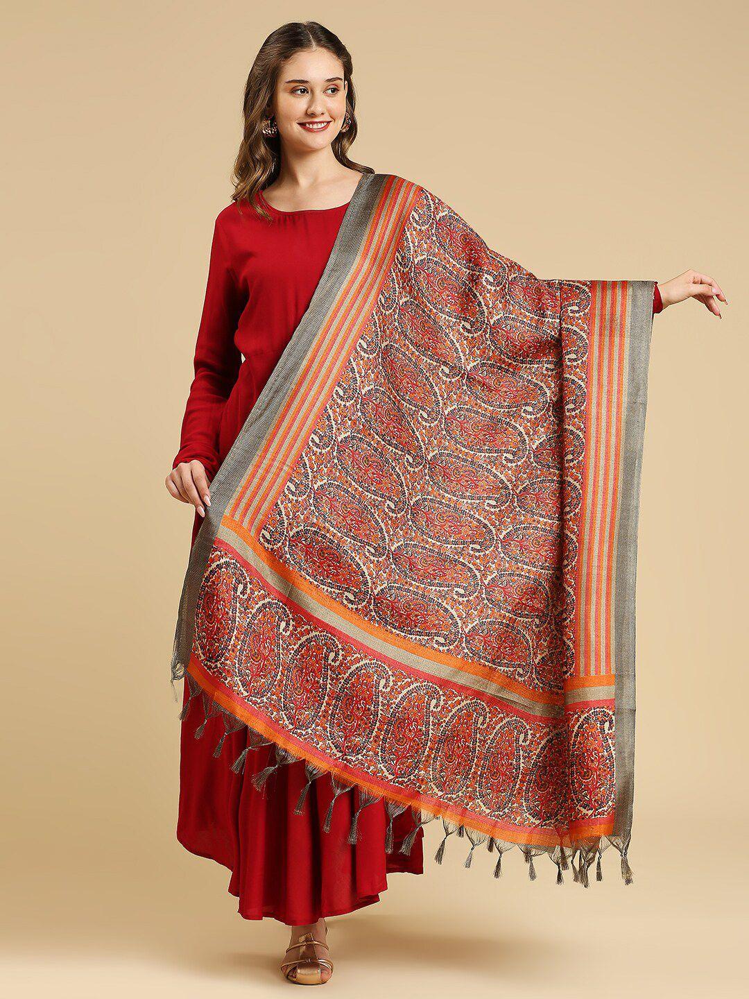 dupatta bazaar paisley printed dupatta