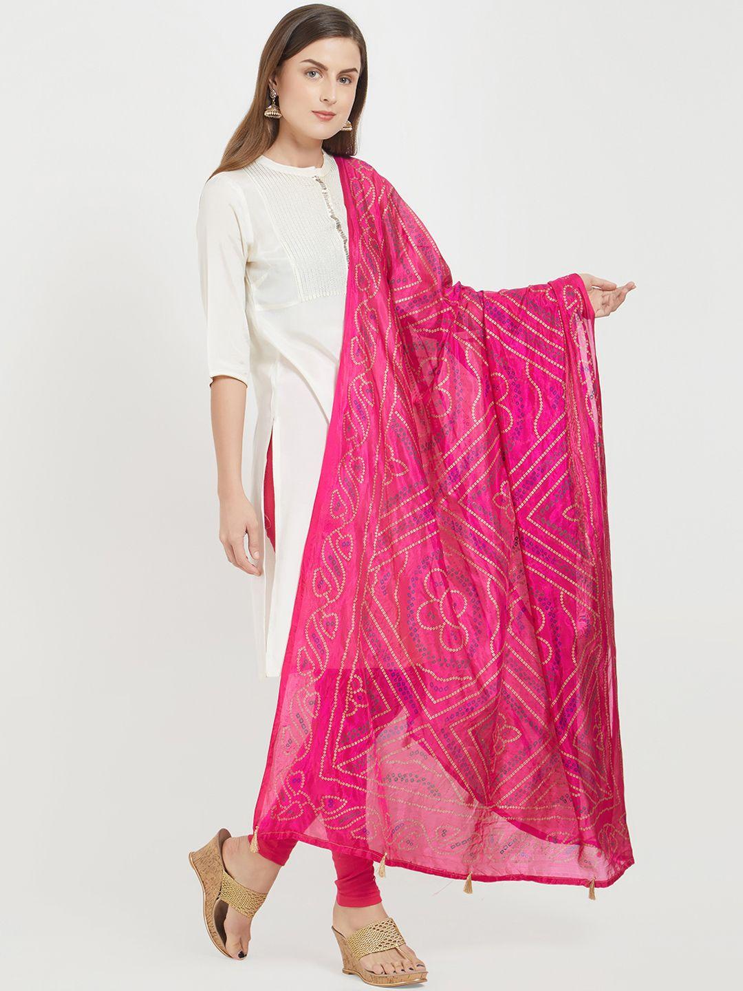 dupatta bazaar pink printed dupatta