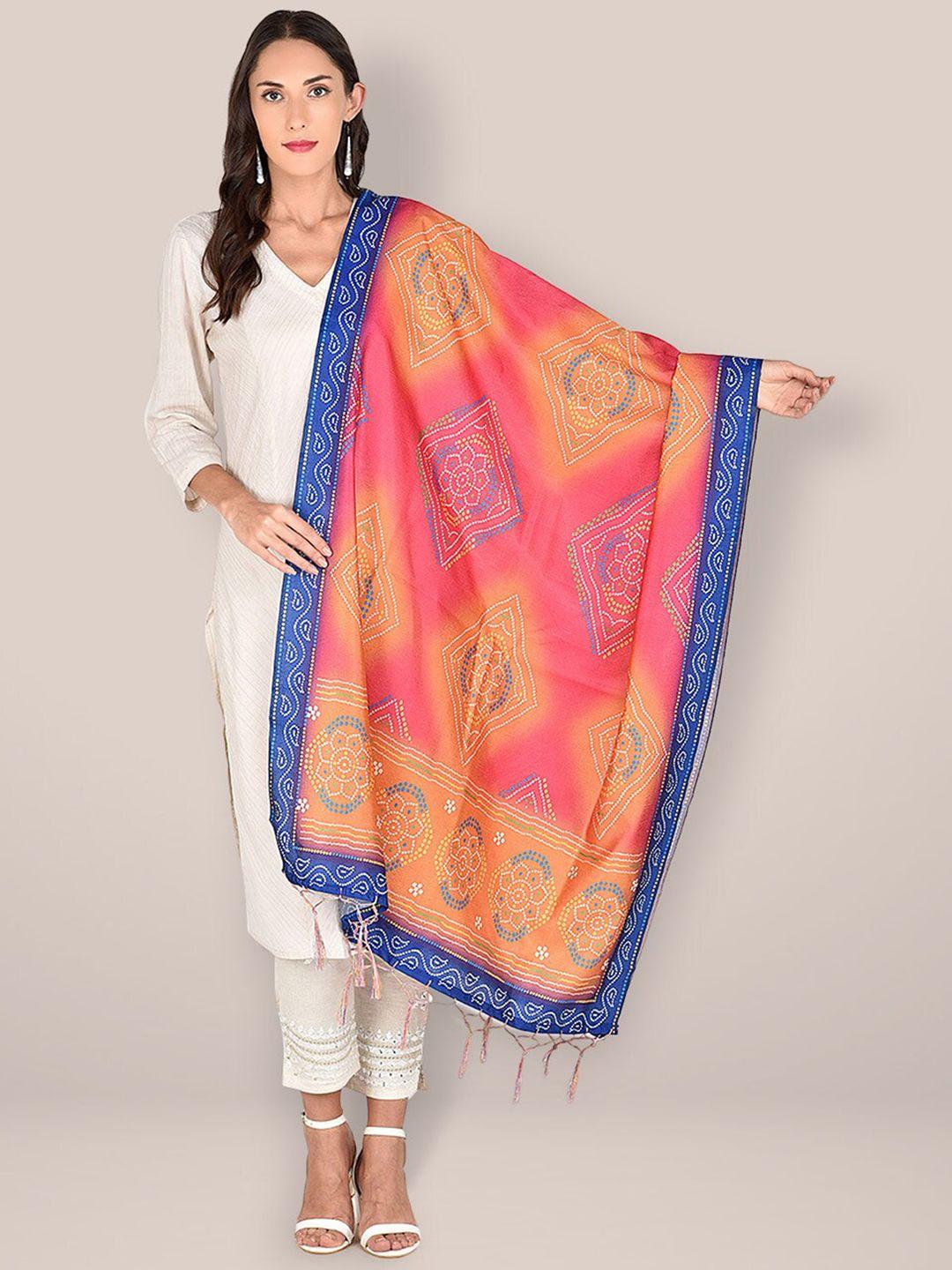 dupatta bazaar printed art silk bandhani dupatta