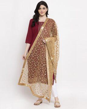 dupatta with embellished detail