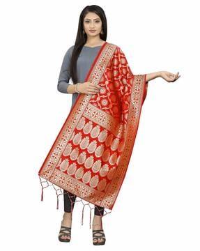 dupatta with tassel accent