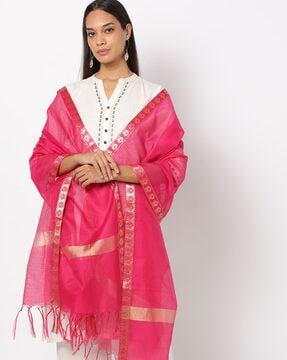 dupatta with zari border