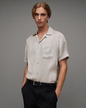 duran relaxed fit shirt with patch pocket