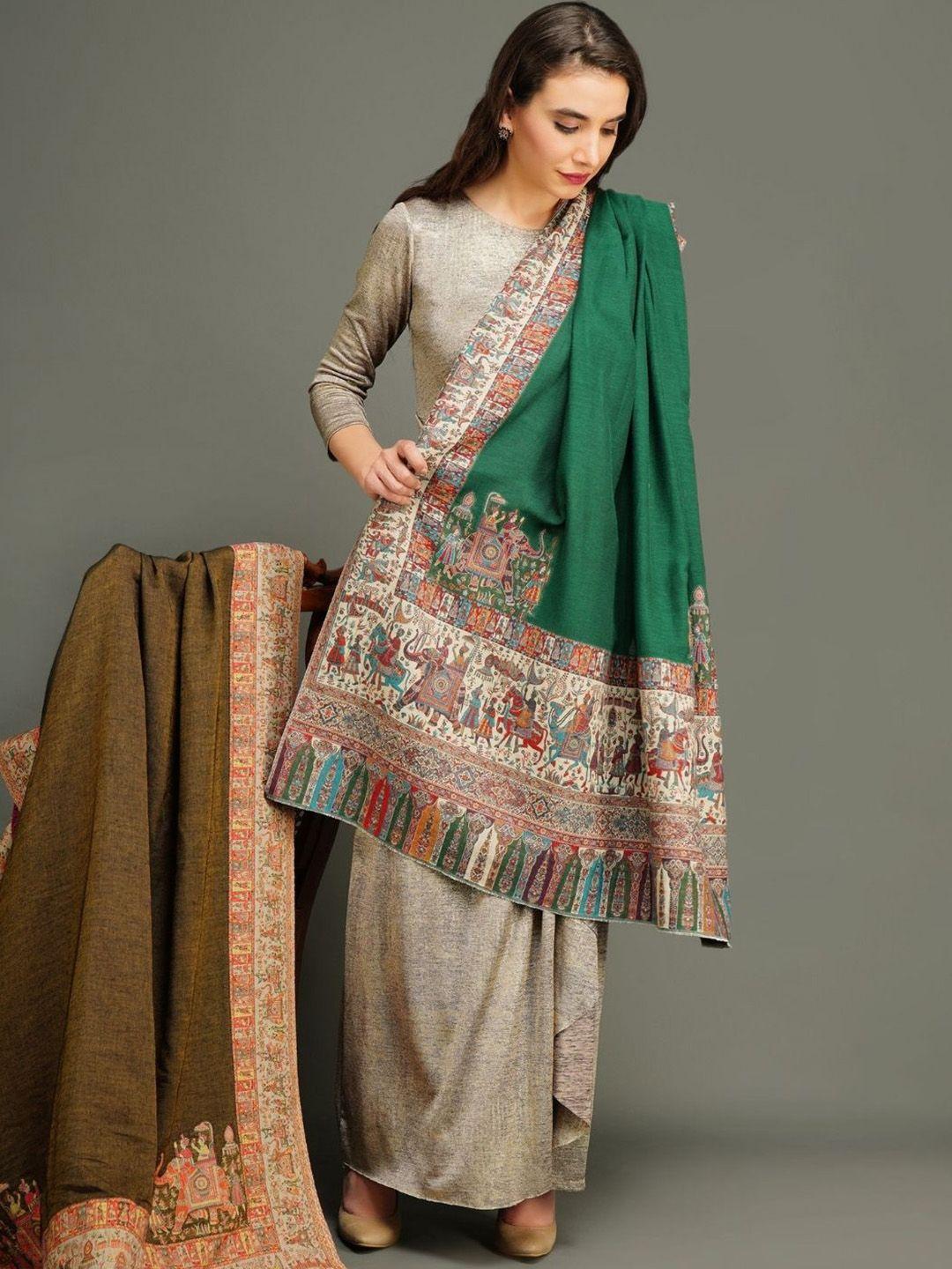 dusala india ethnic motifs woven design woolen shawl