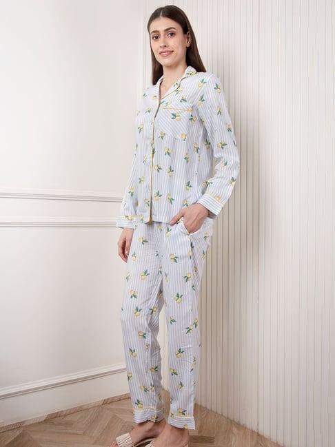 dusk attire multicolor lemonlay pyjama set